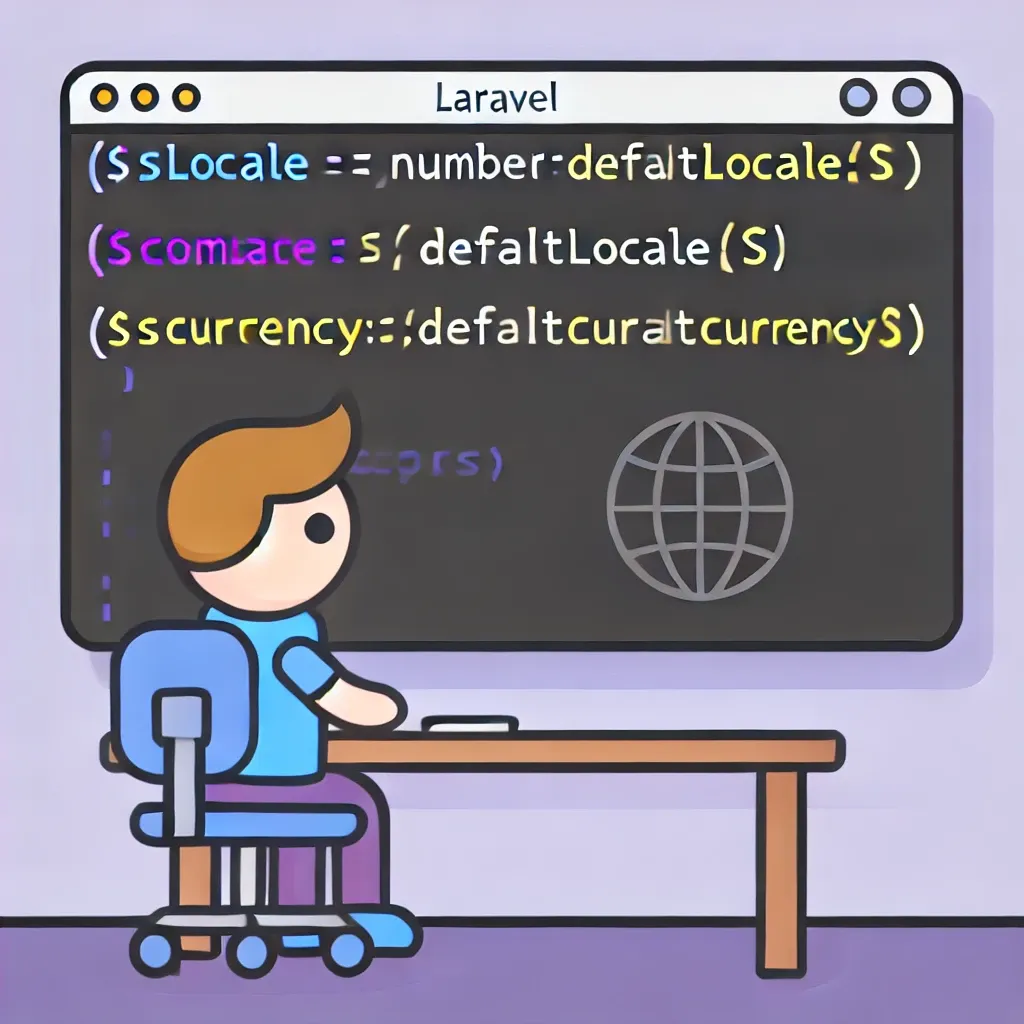 Getting Default Locale and Currency in Laravel with Number Facade