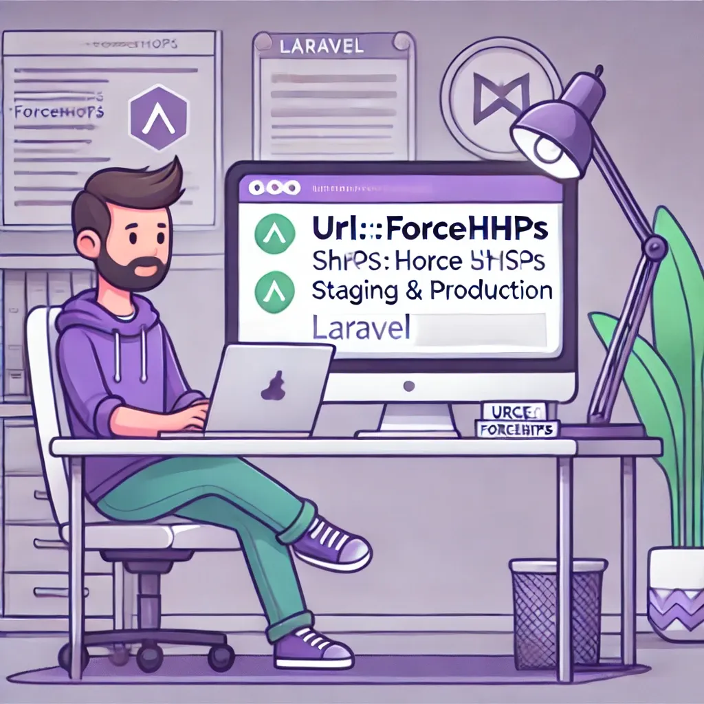 Force HTTPS URLs in Laravel